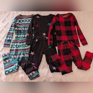 Cat & Jack Toddler Snuggly Soft Pajamas Set Of 3, Size 4T